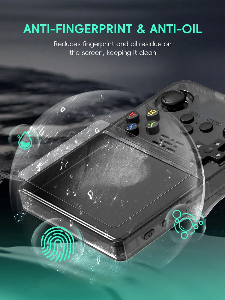 DATA FROG R36S Screen Protector Tempered Glass Protector for R35S RGB20S Retro Handheld Game Console Accessories - Image 5