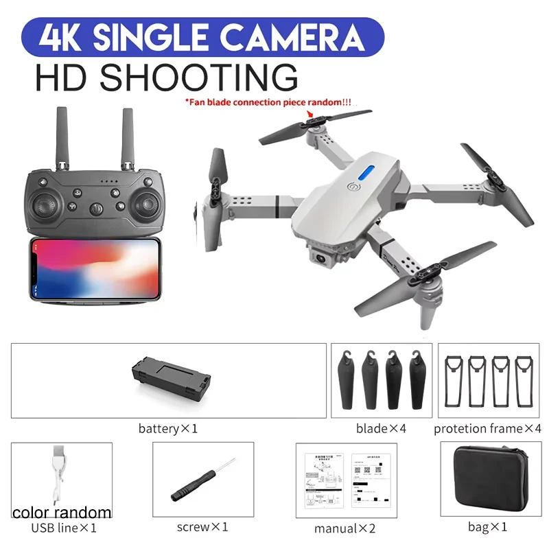 KBDFA 2025 E88 Professional Wide Angle RC Dron HD 4K Camera Mode Foldable Helicopter Aircraft Quadcopter Drone Kid Gift Toys - Image 15
