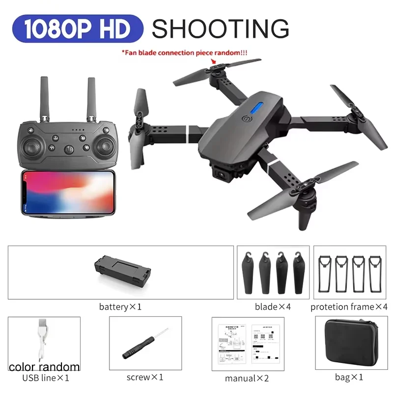 KBDFA 2025 E88 Professional Wide Angle RC Dron HD 4K Camera Mode Foldable Helicopter Aircraft Quadcopter Drone Kid Gift Toys - Image 14