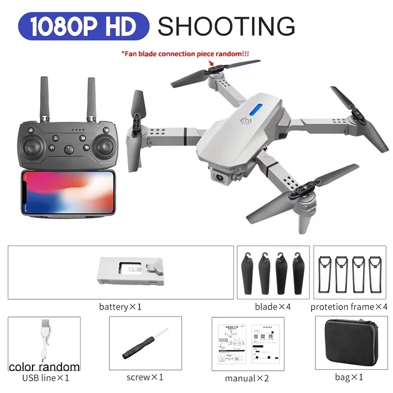 KBDFA 2025 E88 Professional Wide Angle RC Dron HD 4K Camera Mode Foldable Helicopter Aircraft Quadcopter Drone Kid Gift Toys - Image 9